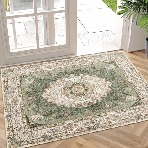 Small Rugs 2x3,Green Rug for Entryway Bedroom Entrance Doormat - color: New Green, size: 2'x3'