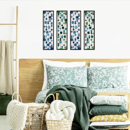 ShxTrade Geometric Metal Wall Decor - color: Green