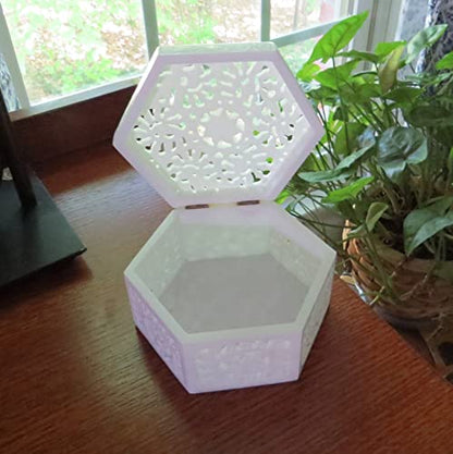 Trinket Boxes For Women, Ring Holder with Lid, Ring Case for Women, Present for Mom from Daughter, Things for Mommy, Valentines Jewelry Box, Graduation Jewelry Box, Soapstone Holder