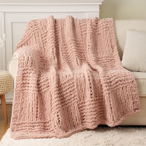 Pink Throw Blanket for Couch, 50"x60" - color: Pink