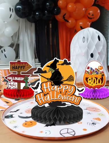 10Pcs Halloween Party Decorations, Halloween Table Decorations - style: Happy Halloween