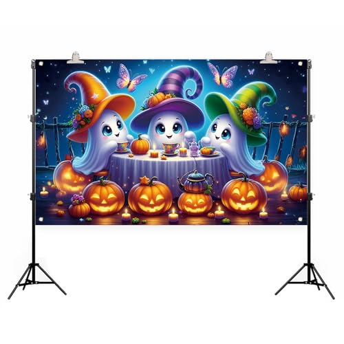Jiudungs Halloween Photo Backdrop, Halloween Decorations for Home Decor