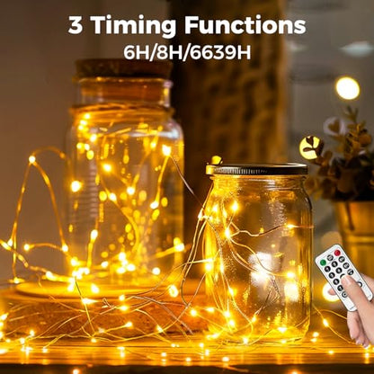 btfarm Fairy Lights Plug in with Remote, 330FT 1000 LED Twinkle Lights - color: Warm White, size: 1 Pack-330FT
