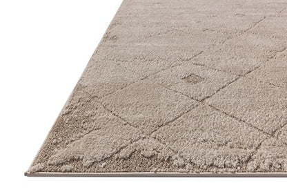 Loloi Amber Lewis Monty Collection MOT-05 Beige/Natural 6'-7" x 9'-3", .50" Pile Height, Area Rug - color: Beige / Natural, size: 6'7" x 9'3" (Rectangular)