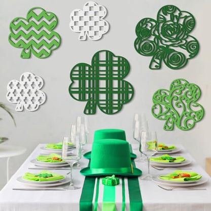 CroBlissful 6 Pcs Fall Wall Decor Autumn Wooden Wall Art,Shamrock,9.45 in - size: 9.45 in, style: Rustic
