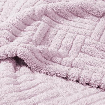 Whale Flotilla Lightweight Fleece Queen Size Blanket for Bed, Lilac - color: Lilac, size: Queen(90x90 Inch)