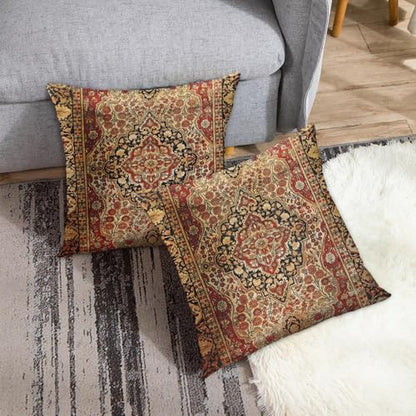 Britimes Throw Pillow Covers Set of 2, 18 x 18 Inch, Tribal Aztec - color: Ethnic Tribal 28, size: 18" x 18" (Pack of 2)