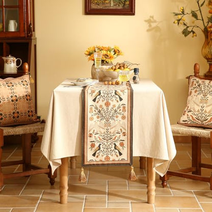 bilin gaier Designer French Linen Table Runner,71"x12"-Seville - color: Seville, size: 12"*71"