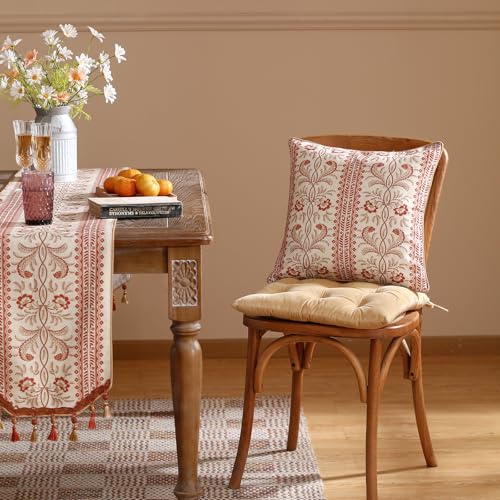 ISAENNE Designer French Square Throw Pillow Cover,Set of 2,18"x18" - color: Chamonix a, size: 18" x 18" (Pack of 2)