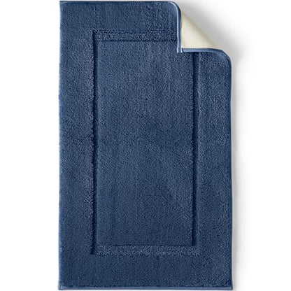 Lands' End Non Skid Bath Rug Deep Sea Navy 16" x 23" - color: Deep Sea Navy, size: 16" x 23" (Rectangular)