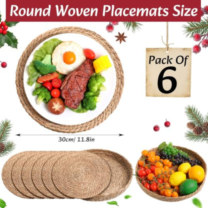 Boho Table Runner and Placemats Set, 6 Sets, Red B, 12x72 - color: Red B, size: 12x72"