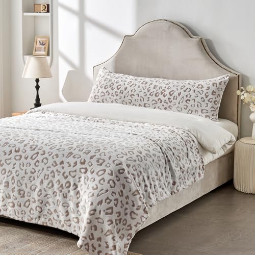 SOCHOW Body Pillow Cover 21x54 Inches, 1 Pack, Brown - color: Brown Leopard, size: 54" x 21" (Pack of 1)
