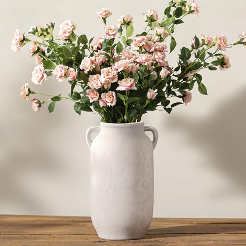 Vanselia Ceramic Flower Vase Home Table Decor Living Room Farmhouse 12 in - color: 12" Rustic