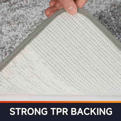 Bathroom Rugs,Soft Microfiber Shaggy Bath Mats,24"x16" Grey - color: Grey, size: 1'4" x 2' (Rectangular)