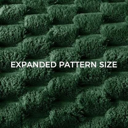 Whale Flotilla Soft 3D Fleece Throw Blanket for Couch & Bed, Emerald Green - color: Emerald Green, size: Throw(50x60 Inch)