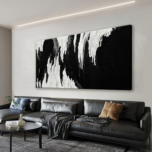 Abstract Canvas Wall Art Decor For Living Room Artwork 24 x 48 Inch - color: QUN-3B, size: 48"L x 24"W