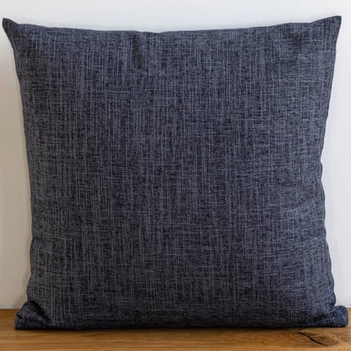 PLIN Throw Pillow Cover 18x18 Inch Soft Solid Decorative Cushion Case for Sofa Couch Bed Living Room Modern Farmhouse Boho Accent Pillowcase, Machine Washable Square Nordic Home Decor, Black - color: Black, size: 18" x 18" (Pack of 1)