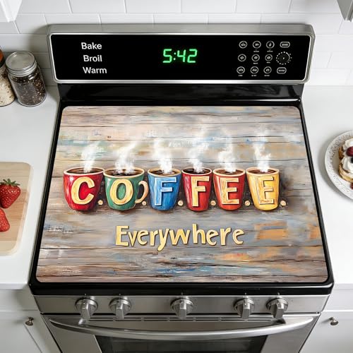 Versatile Stove Guard Mat for Electric Stoves - All-in-One Heat-Resistant Protector Mat, Non-Slip Kitchen Counter Mat 28''x20'' - color: G254301