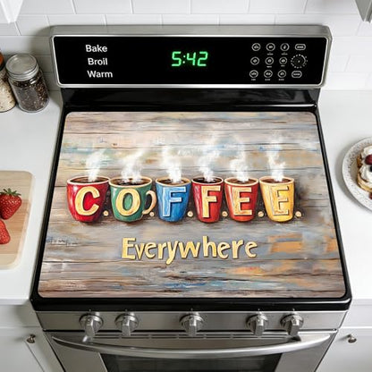 Versatile Stove Guard Mat for Electric Stoves - All-in-One Heat-Resistant Protector Mat, Non-Slip Kitchen Counter Mat 28''x20'' - color: G254301
