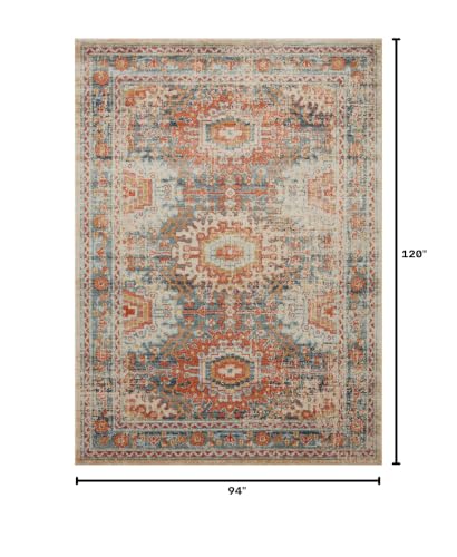 Loloi Jocelyn Mist/Multi 7'-10" x 10' Area Rug - color: Mist / Multi, size: 7'10" x 10' (Rectangular)