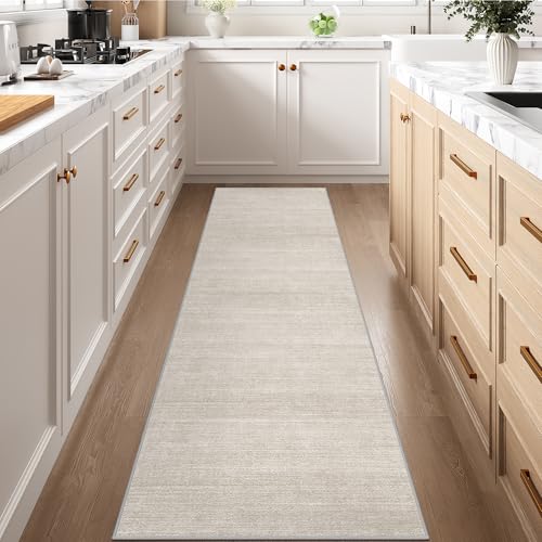 2x10 Runner Rug Non Slip, Washable Rug Runners for Hallways,Beige - color: Stripe-beige, size: 2' x 10' (Runner)
