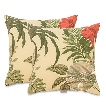 JMGBird Yellow Outdoor Pillows Waterproof Outdoor Pillow Covers - color: Grass