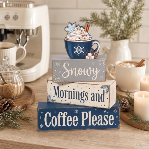 Christmas Decorations Indoor, Christmas Snowflake Coffee Home Decor - style: Snowflake Coffee