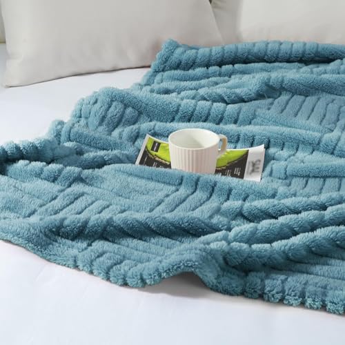 Whale Flotilla Lightweight Fleece Throw Blanket for Couch, Slate Blue - color: Slate Blue, size: Throw(50x60 Inch)