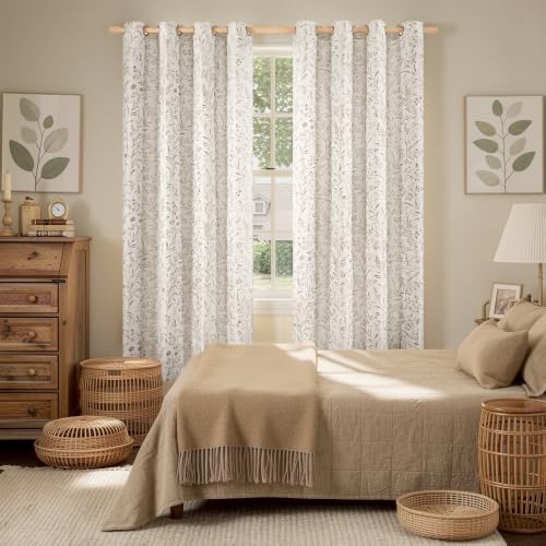 BGment Camel Linen Curtains for Living Room 72 Inch Length 2 Panels - color: Camel, size: 52"W x 72"L (Pack of 2)