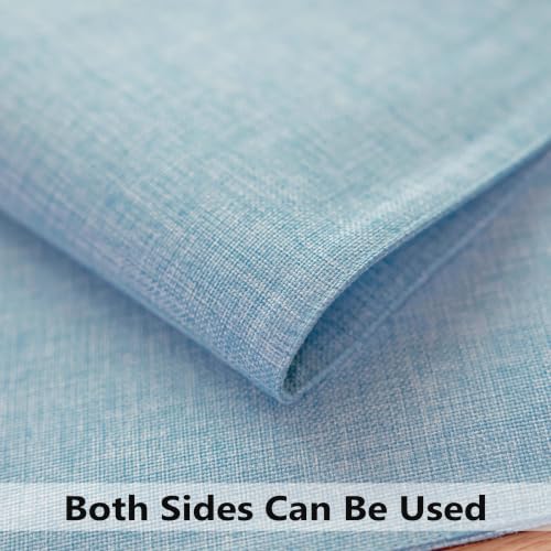 Demetex Blue Placemats Set of 4 Heat Resistant Place Mats Linen Cloth Placemat Dining Table Mats for Kitchen Plate Tables, Blue - color: Blue, size: Placemats set of 4