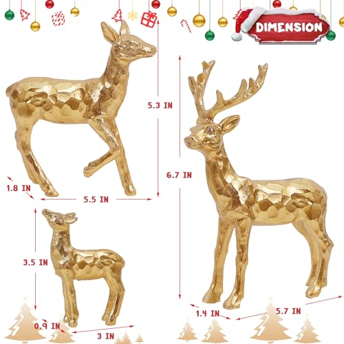 Lulu Home 3 PCS Christmas Tabletop Decorations, Family Style - style: 3 Families