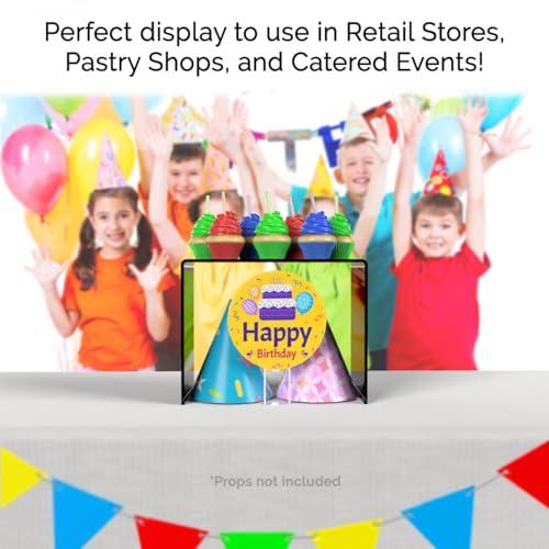Marketing Holders 2 Pack Acrylic Riser Display Stand Glossy Black Plexiglass 10.5 Inch Wide x 6 Inch Deep x 8 Inch High Retail Countertop Showcase Platform for Products and Merchandise - size: 10.5"W x 6"D x 8"H