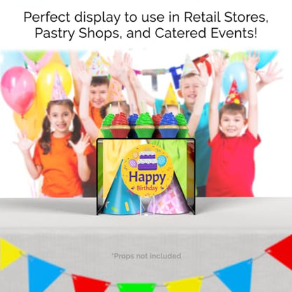 Marketing Holders 2 Pack Acrylic Riser Display Stand Black Plexiglass 10.5 Inch Wide x 6 Inch Deep Rectangular Retail Showcase Countertop Platform for Products and Merchandise - size: 10.5"W x 6"D x 8"H Riser-Black