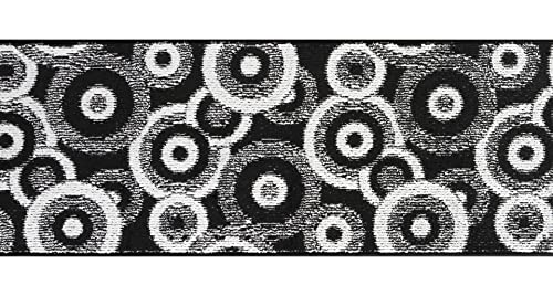 REMNAZ Custom Size Hallway Runner Rug, Geo Black, 31 in x 6 ft - color: Geo / Black, size: 31 inch Width X 6 Feet Length