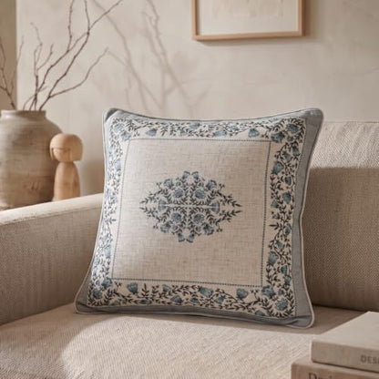 ISAENNE Designer Elegant Square Throw Pillow Cover,Set of 2,18"x18" - color: Segerman a, size: 18" x 18" (Pack of 2)