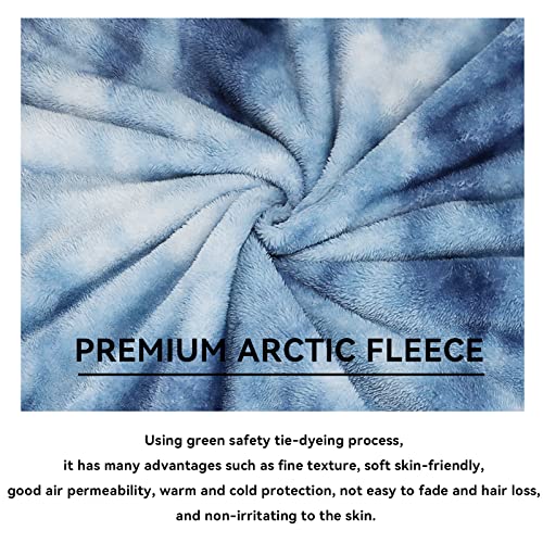 Fleece Throw Blanket Soft Cozy Lightweight Blanket for Bed 50x70 in - color: Gray Tie Dye Blanket, size: Throw Size 50" x 70"(130 x 178 cm)