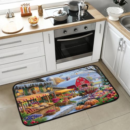 Autumn Kitchen Rug Non-Slip Indoor Carpet Absorbent Welcome Mat - color: B:b-15