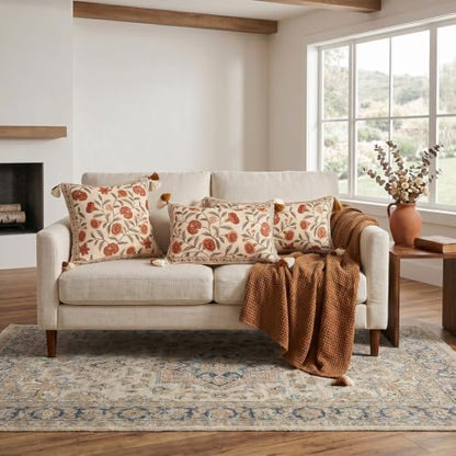 ISAENNE Designer French Rectangle Throw Pillow Cover,28"x12" - color: Albano a, size: 28" x 12" (Pack of 1)