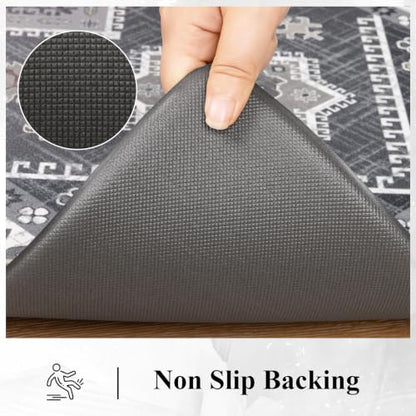 Ileading Anti Fatigue Kitchen Mat, Non Slip Cushioned Standing Floor Mat, Waterproof Kitchen Runner Rug, Farmhouse Comfort Padded Mat for Sink, Laundry, Office, Grey, 24''x71'' - color: Grey