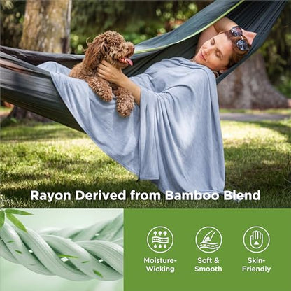 Bedsure Silky Soft Cooling Blanket Twin XL Size, 60"x90", Celestial Blue - color: 07- Celestial Blue, size: Twin Xl (60" X 90")