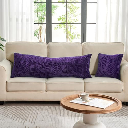SOCHOW Body Pillow Cover 21x54 Inches with Zipper, 1 Pack, Aubergine - color: Aubergine, size: 54" x 21" (Pack of 1)