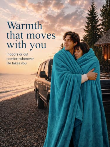 Utopia Bedding Soft Fleece Bed Blanket Throw Size Turquoise (50x60 Inch) - color: Turquoise, size: Throw (50x60 Inch)