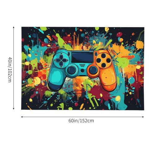 mutakin Game Tapestry Wall Hanging Aesthetic For Bedroom Living Room Dorm (Game) - color: Game