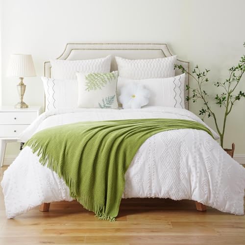 BATTILO HOME Apple Green Throw Blanket for Couch, 60"x80" - color: Apple Green, size: 60 x 80 in.