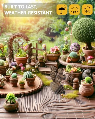 GoGnome Handcrafted Resin Squirrel Figurine on Pinecone - 8'' Woodland Animals Statue for Fall Winter Spring Summer Christmas Decor (Squirrel)