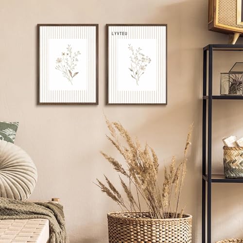 LYVTEU Wildflower Wall Art, 12X16 Inch Unframed, 2Pcs - size: 12"Wx16"H