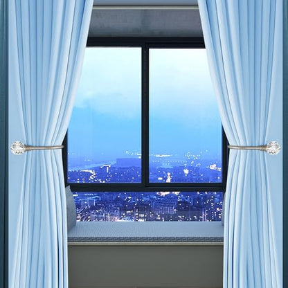 Groleca U Shaped Metal Curtain Holdbacks, Curtain Tiebacks, 2 Pack, Silver - color: Silver