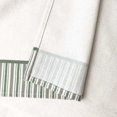 Striped Linen Valances for Windows 54x15 Inch for Rustic Farmhouse Decor