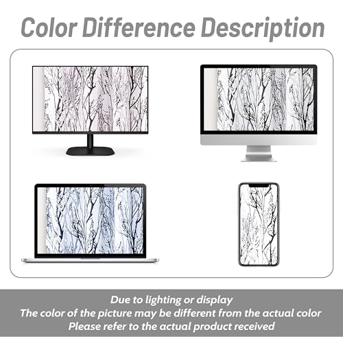 DriftAway Tree Branch Lined Valance Double Layer Blackout Thermal Insulated Abstract Ink Printing Window Curtain Valance Rod Pocket 52 Inch by 18 Inch Plus 2 Inch Header Black White 1 Pack - color: Black White, size: 52"W x 18"L (Pack of 1)