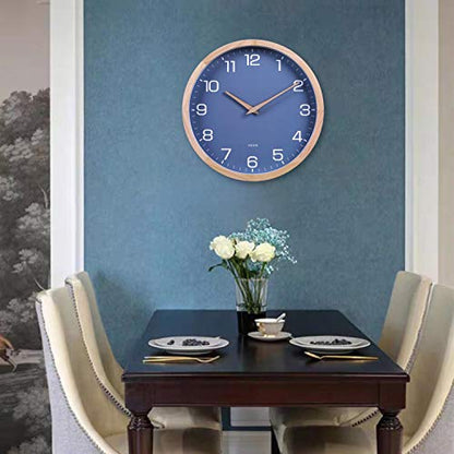 Kesin Wall Clock 12 Inch Silent Non Ticking Wood Wall Clocks Modern Simple